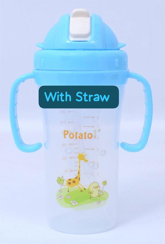 Potato portable  Baby sippy feeding CUP with Straw (280 ml)