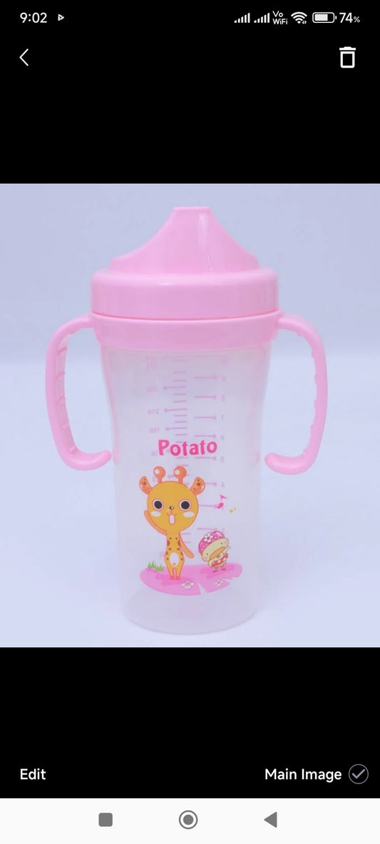 Potato portable  Baby sippy feeding CUP witout Straw  (280 ml)