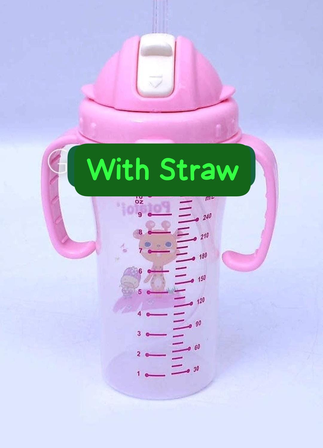Potato portable Baby sippy feeding CUP with Straw (280 ml)