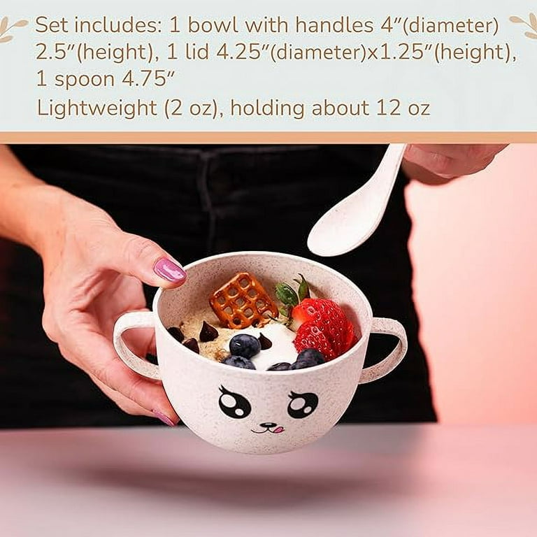 Baby Cerelac Bowl Microwave safe portable Food container feeding bowl with spoon