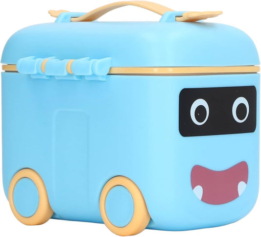 Portable milk powder formula dispenser (180 g) capacity storage feeding boxwith spoon