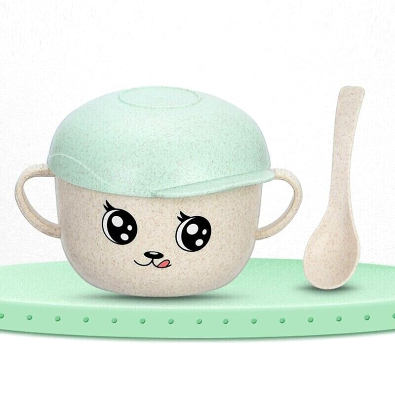Baby Cerelac Bowl Microwave safe portable Food container feeding bowl with spoon