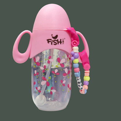Baby feeder bottle plastic large imported new style (210 ml)
