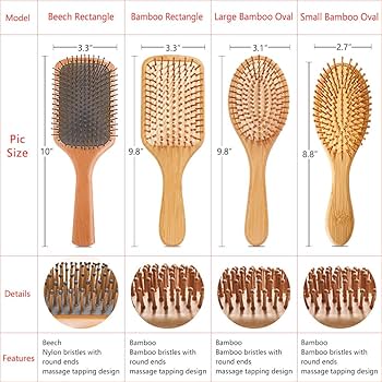 Wooden Hair Brush ( square shape)