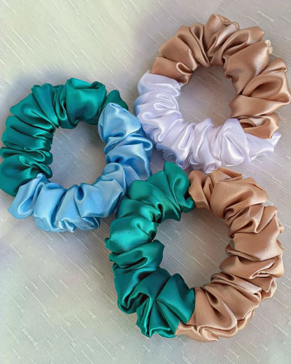 Silk Hair scrunchies (pack of 3)