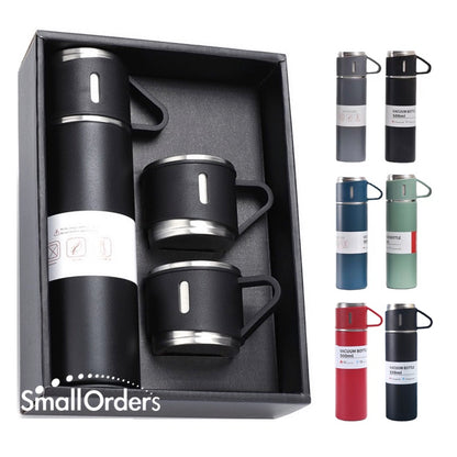 Double wall stainless steel vacuum thermos flask with 2 Free Cups( 500 ml)