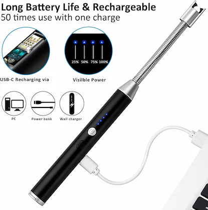 Electric lighter USB rechargeable flameless