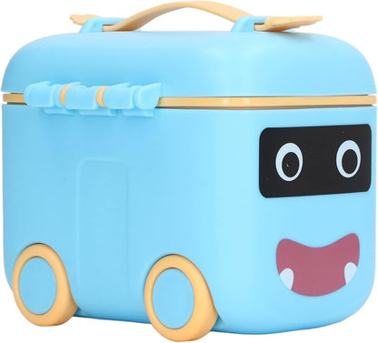 Portable milk powder formula dispenser (180 g) capacity storage feeding boxwith spoon