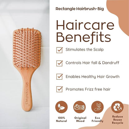 Wooden Hair Brush ( square shape)